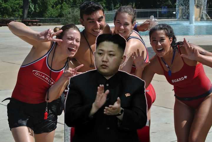 President of North Korea, not qualified for anything, so first pick as Az lifeguard