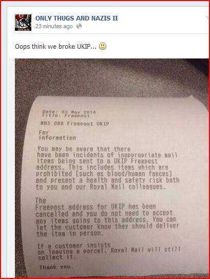 biohazard to UKIP