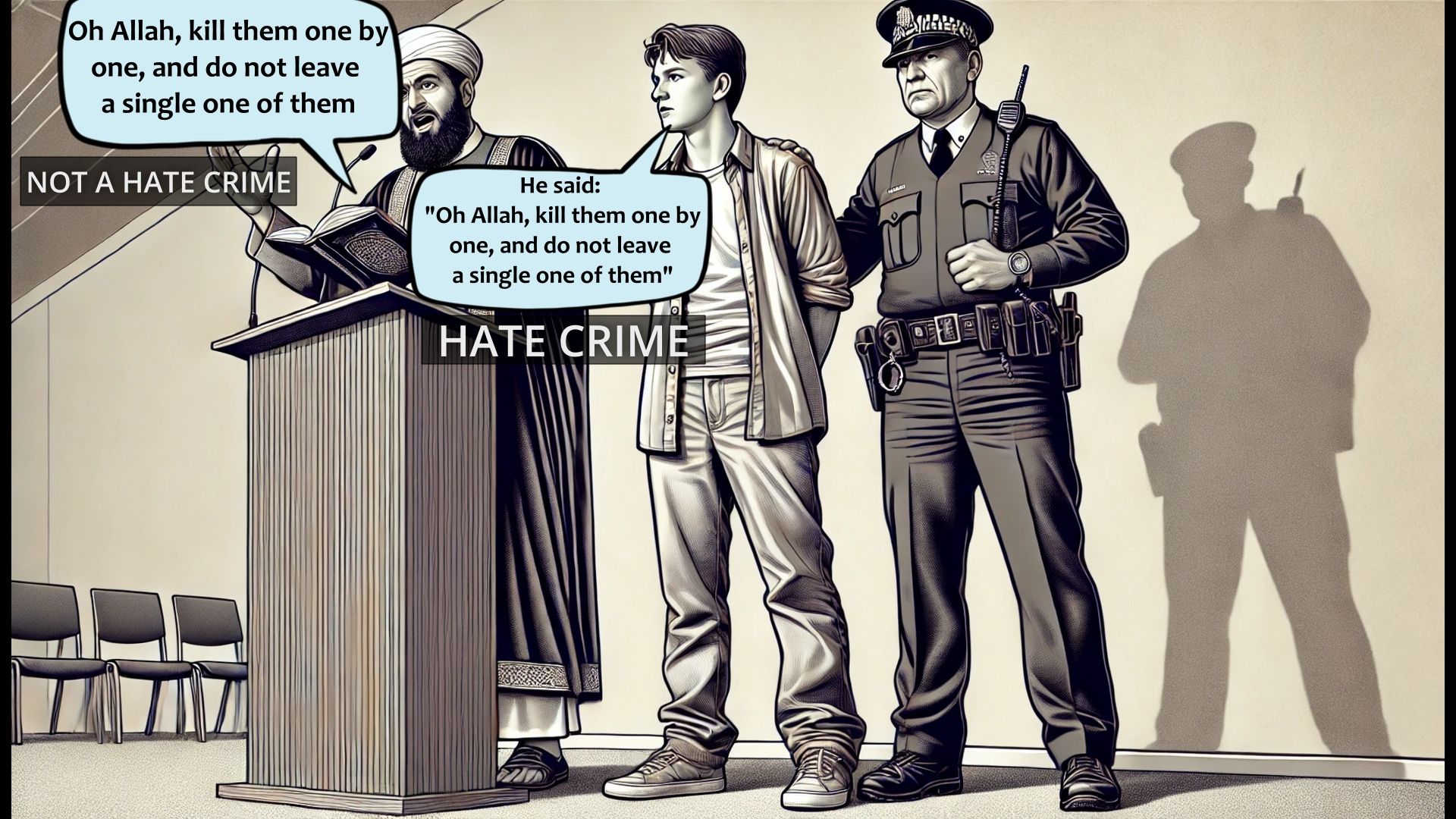 What is a hate crime, and what is not News links 1 for August 20, 2024